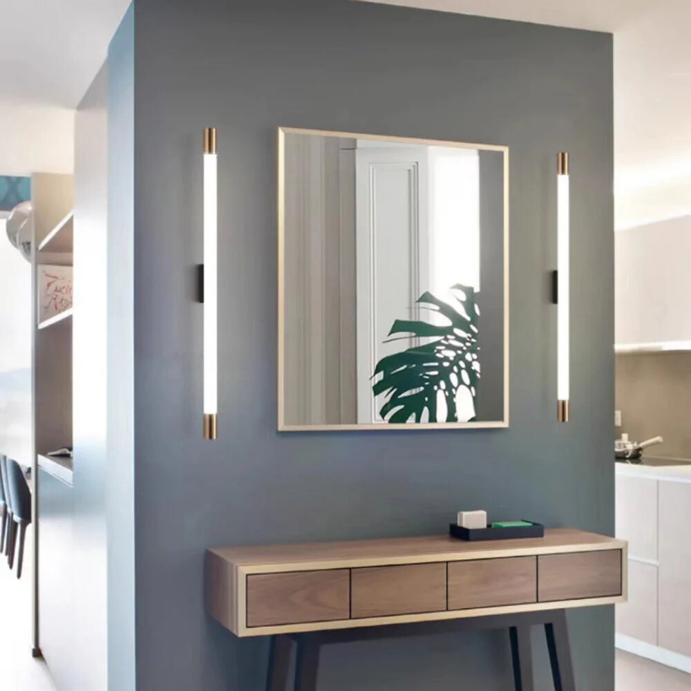 Yova Applique Murale Linéaire Simple. Métal/Acrylique. Blanc. Salle de Bain - Neutralighting