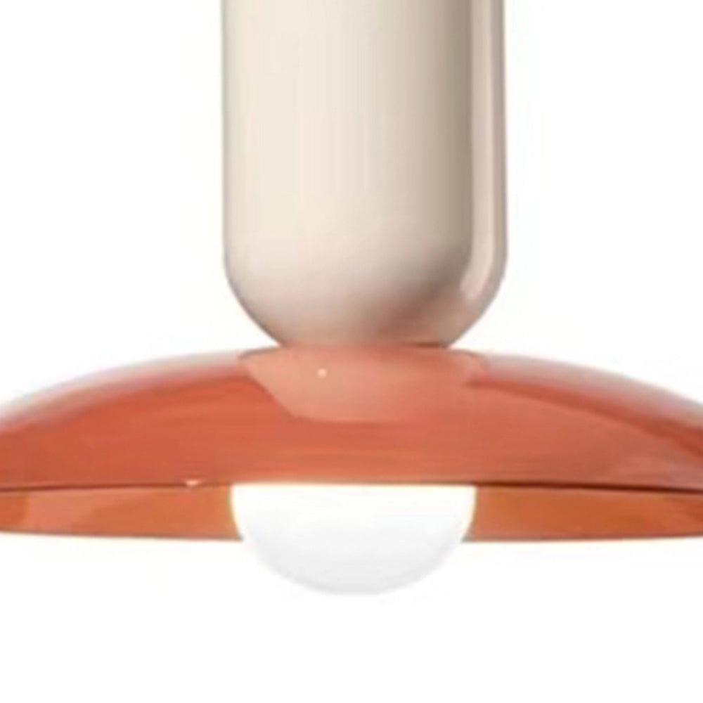 Ulmo Suspension Dôme Moderne. Metal. Vert/Blanc/Orange. Salon - Neutralighting