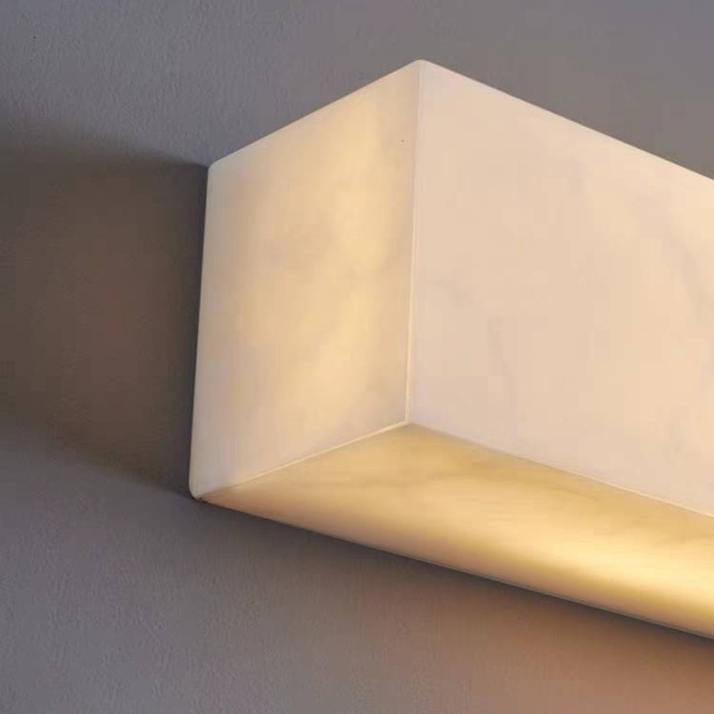 Ray Applique Murale Rectangulaire, Câble/Solaire, Résine, Blanc, Extérieur - Neutralighting