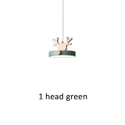Valentina Suspension Rond Mignon Moderne Métal/Bois Vert/Noir Salle à manger - Neutralighting