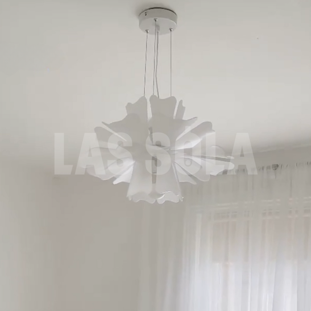 Niva Suspension Fleur Moderne Blanc Salon - Neutralighting
