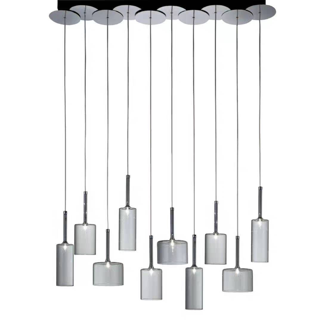 Kristy Design LED Suspension Clair Verre/Métal Chambre à coucher - Neutralighting