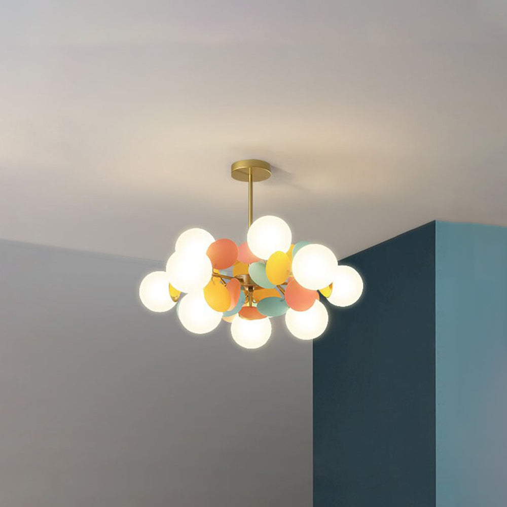 Nexen Plafonnier en forme de branche florale multicolore