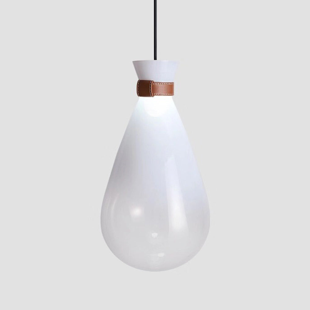 Valentina Suspenison Boule Industrielle, Verre/Acrylique, Blanc/Gris Fumé, Bar/Café - Neutralighting