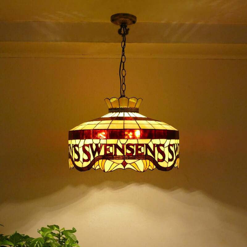 Tiffany Vintage LED Suspension Métal Verre Chambre À Coucher - Neutralighting
