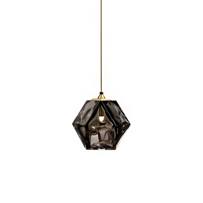 Valentina Polyèdre LED Suspension Métal Verre Cuisine Chambre à Coucher - Neutralighting