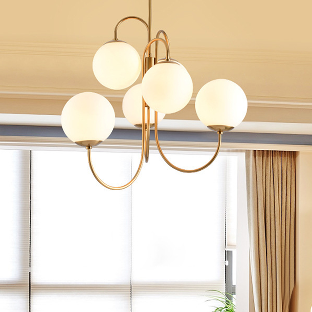 Valentina Lustre LED Luxueux Verre Métal Salon Chambre à Coucher