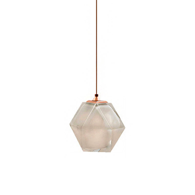 Valentina Polyèdre LED Suspension Métal Verre Cuisine Chambre à Coucher - Neutralighting