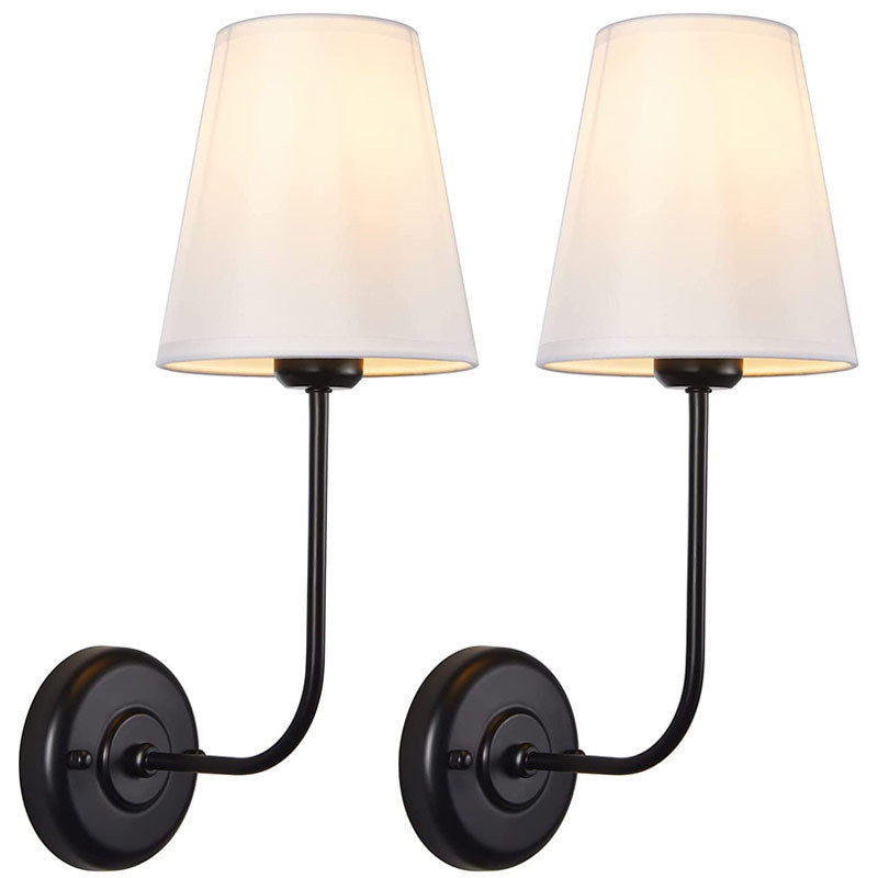 Arisha Moderne Métal Tissu Intérieur Applique Murale Salon - Neutralighting