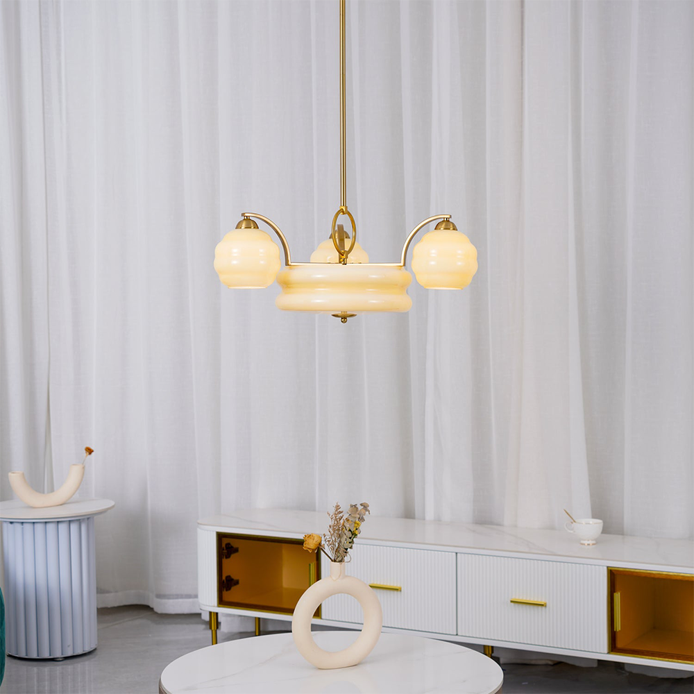 Valentina Luxueux Suspension Métal Verre Chambre à Coucher Salon - Neutralighting