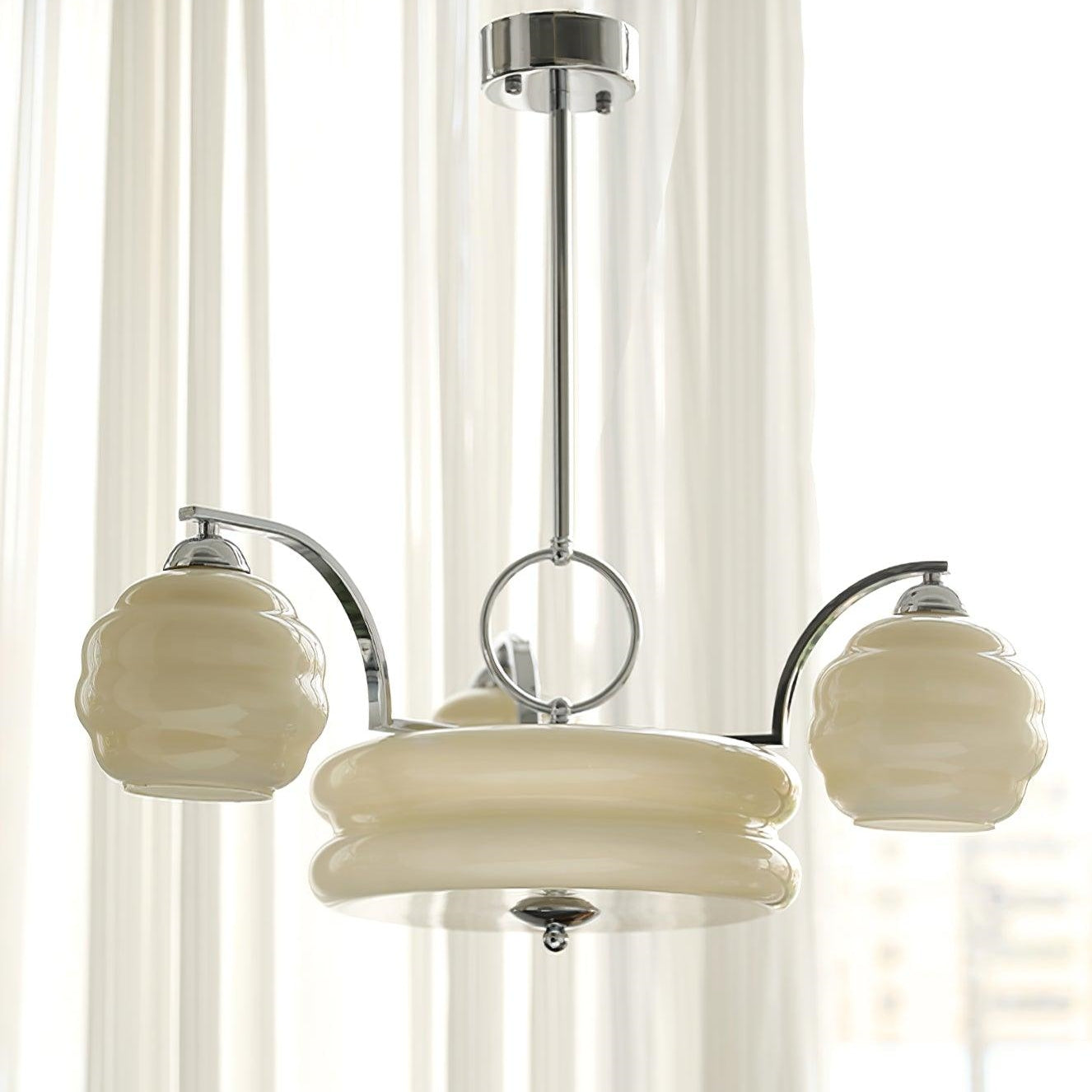 Valentina Luxueux Suspension Métal Verre Chambre à Coucher Salon - Neutralighting
