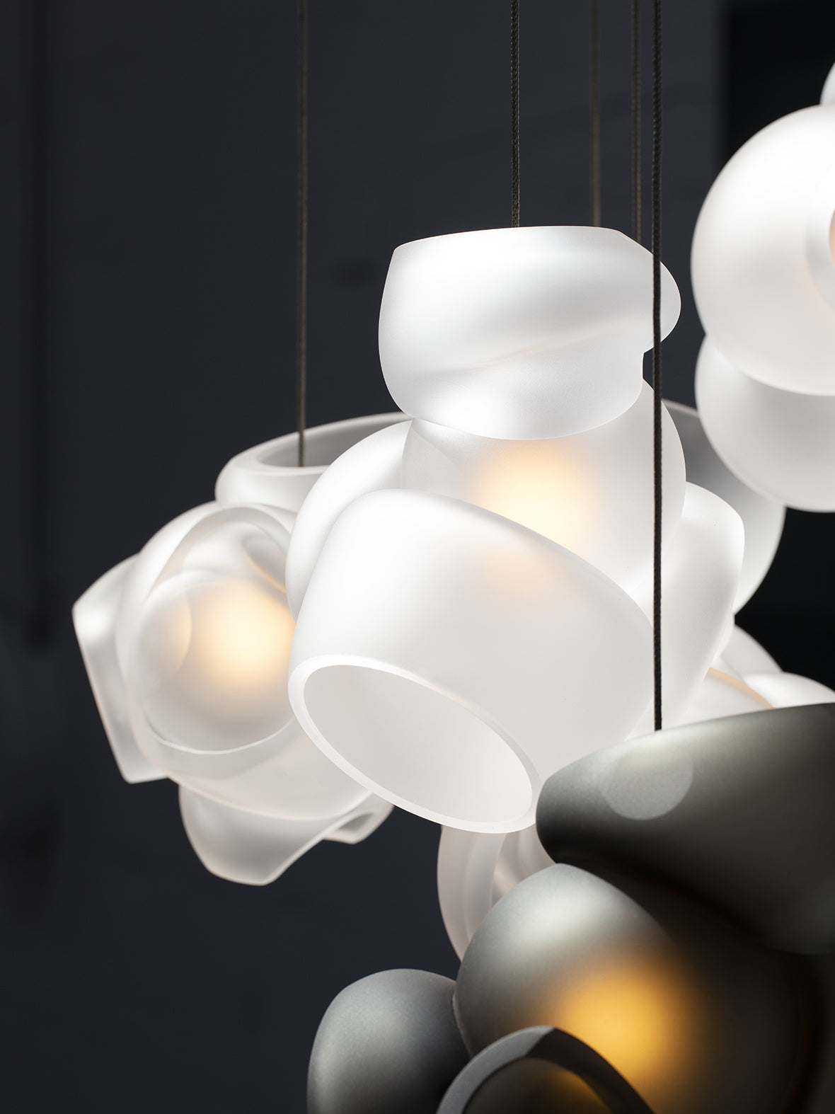 Ushaor Individual Creativity Glass Pendant Light - Lamp Copper