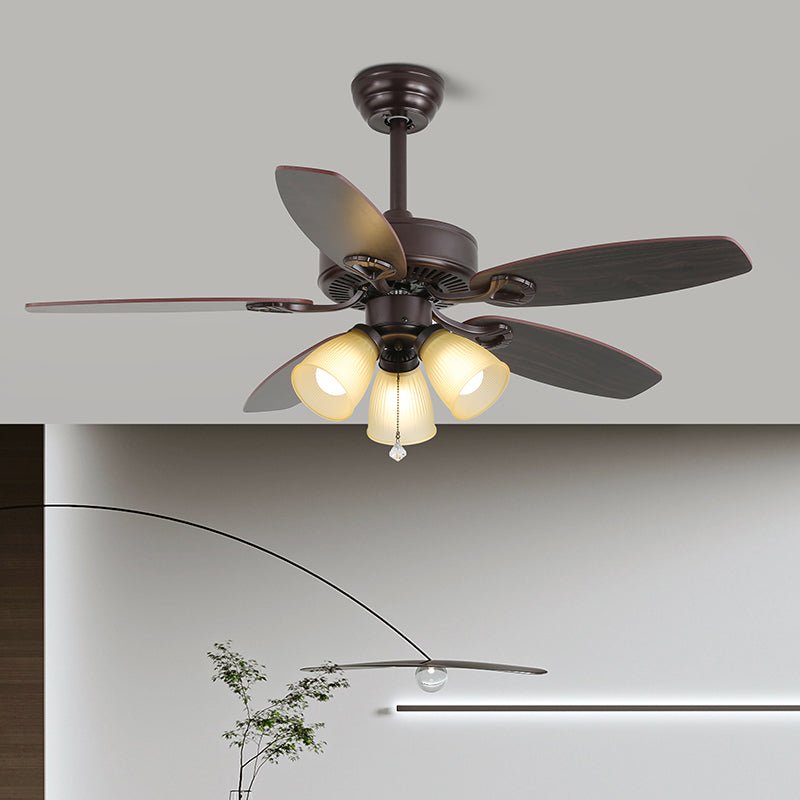 Plafonnier ventilateur Solara avec ampoule LED