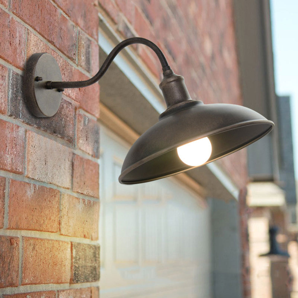 Silva Applique Murale Bol Rustique, Métal, Cuivré - Neutralighting