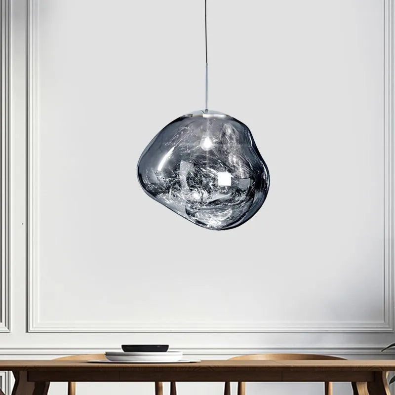 Milo Suspension Moderne en Verre Coloré Irregulier - Neutralighting