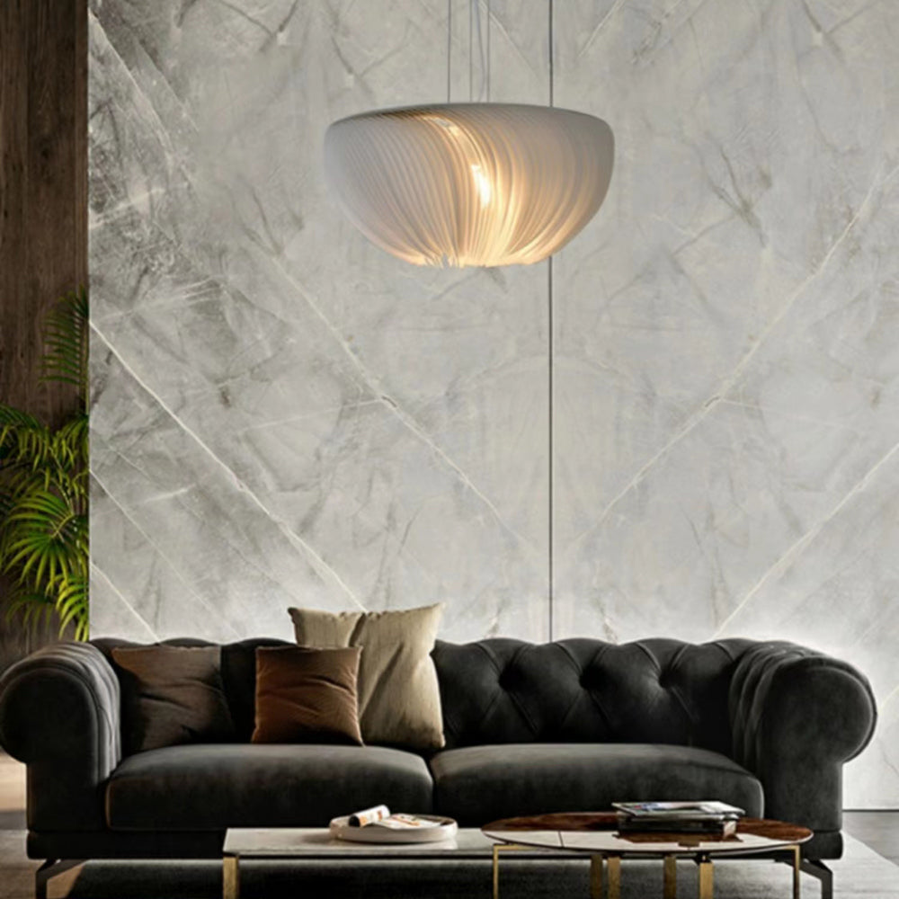 Ritta Suspension Nuage Simple, Aluminium/Peau de Mouton, Blanc, Chambre - Neutralighting