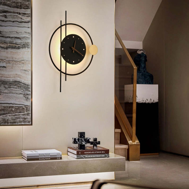 Selyn Applique Murale Led Moderne. Chambre. Noire/Or