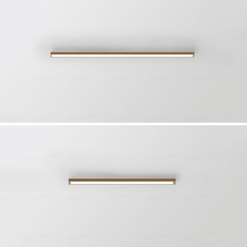 Urien Plafonnier Longue Linéaire Simple. Bois. Couloir/Chambre - Neutralighting