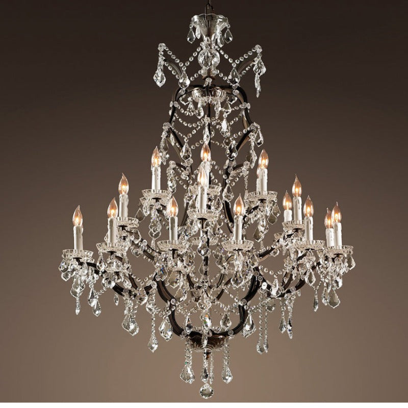 Silva Lustre décoratif Moderne, Métal/Cristal, Rouille, Salon