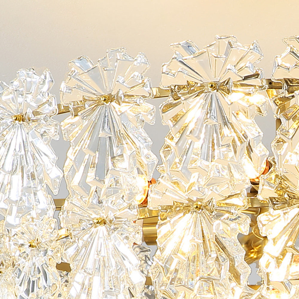 Kristy Suspension Anneau Vintage, Métal/Verre, Doré, Restaurant/Salon - Neutralighting