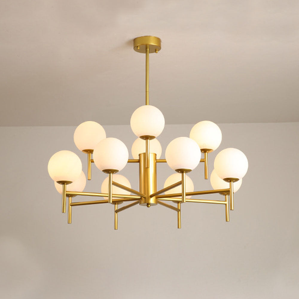 Silva Suspension Multi Nordique, Metal/Verre, Or/Noir, Chambre - Neutralighting