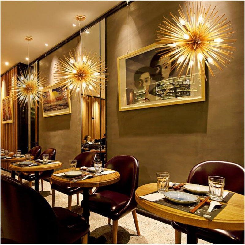 Arisha Moderne LED Lustre Or Métal Salle À Manger Chambre À Coucher