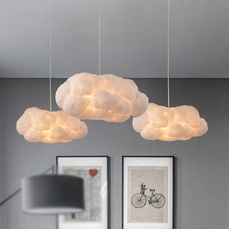 Nuage Suspension Nuage Art Deco Blanc Salon/Chambre à Coucher - Neutralighting