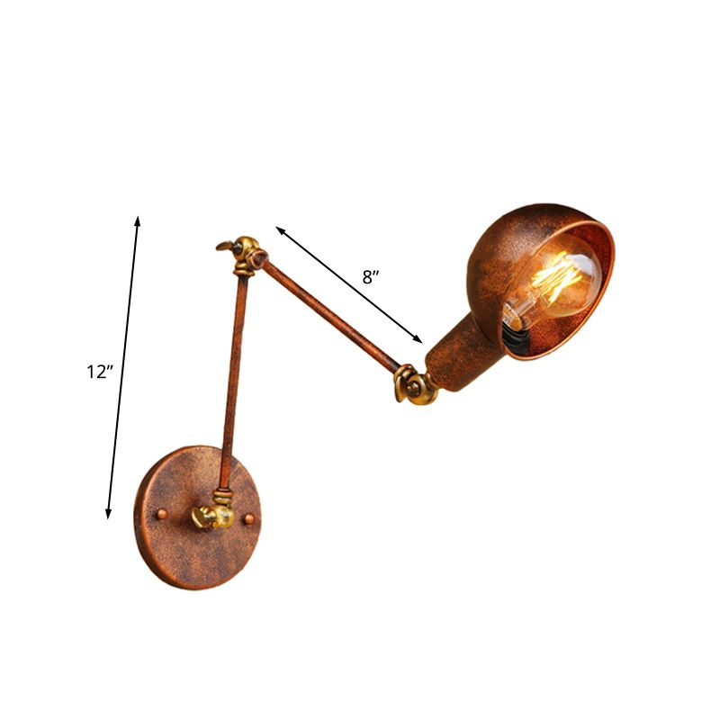 Epoch Applique Murale Vintage Industrielle, Rouille, Bureau
