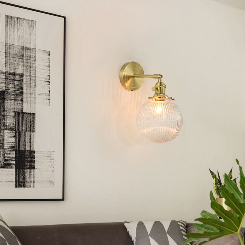 Valentina Applique Murale Boule/Fleur Luxe, Métal/Verre, Salle à Manger - Neutralighting