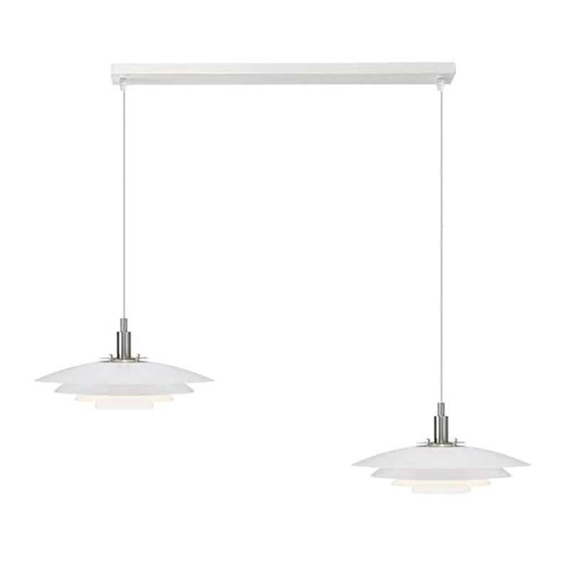 Crains Suspension Bol Moderne, Métal, Blanc, Chambre - Neutralighting