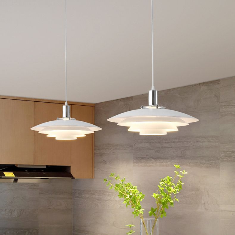 Crains Suspension Bol Moderne, Métal, Blanc, Chambre - Neutralighting