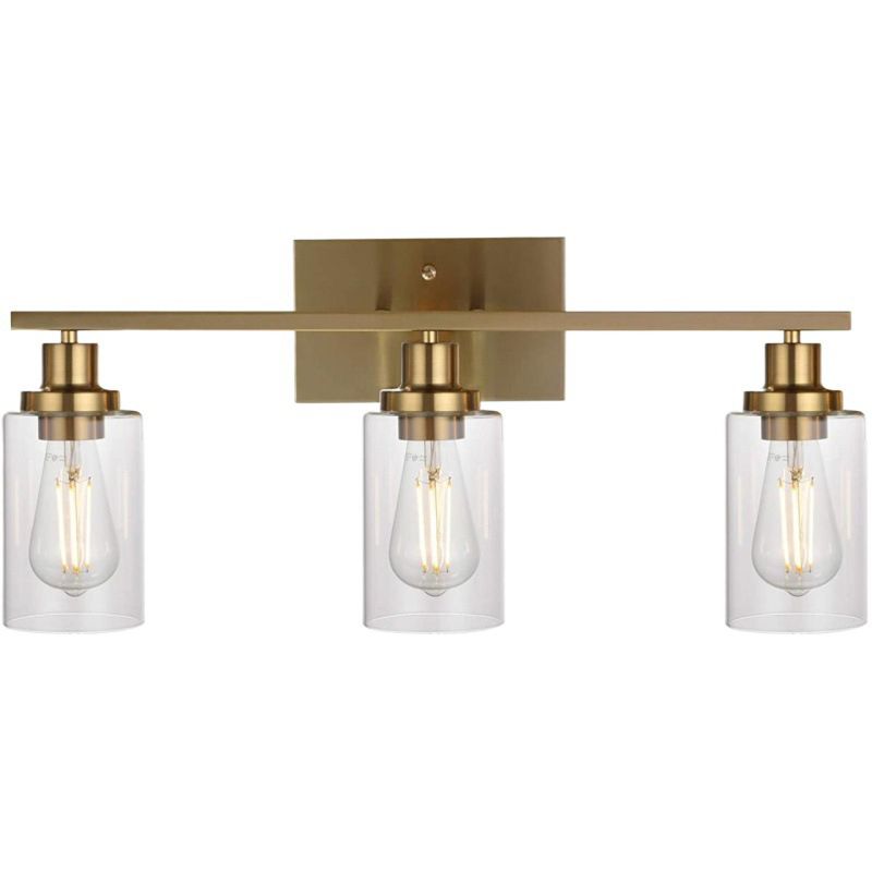Silva Applique Murale Miroir Cylindrique Moderne, Verre/Métal, Noir/Or/Nickel, Chambre - Neutralighting