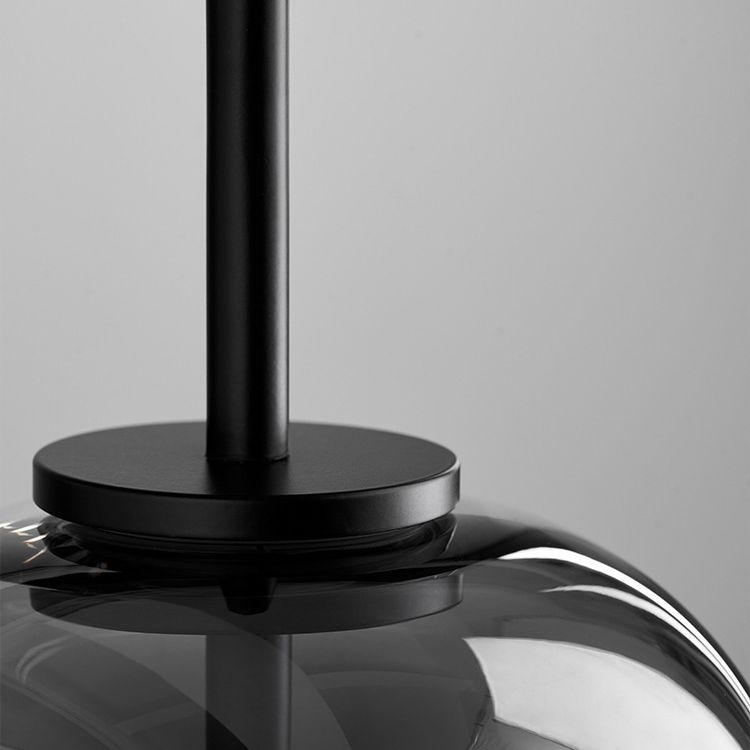 Valentina Suspension Dôme Moderne, Verre, Noir, Salon - Neutralighting