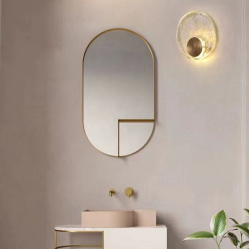 Kristy Applique Murale Rounde Moderne, Cristal/Métal, Or, Chambre à Coucher - Neutralighting