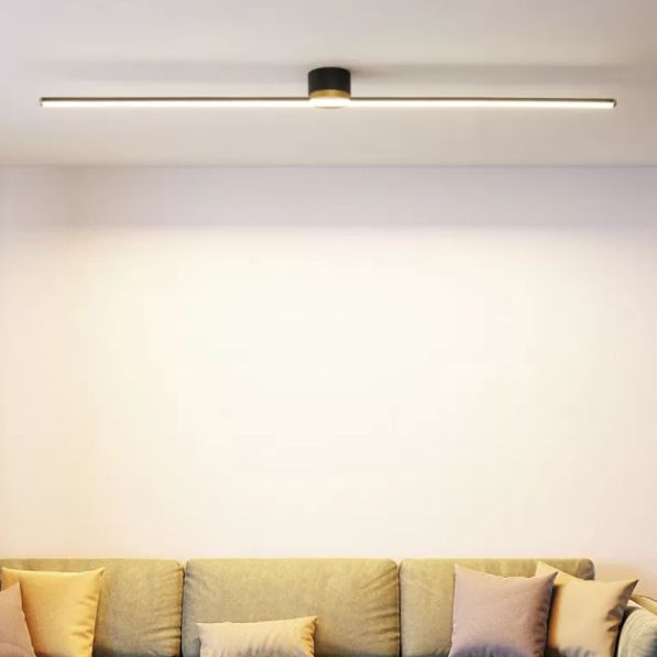 Erix Plafonnier Linéaire Moderne Blanc/Noir. Salon - Neutralighting