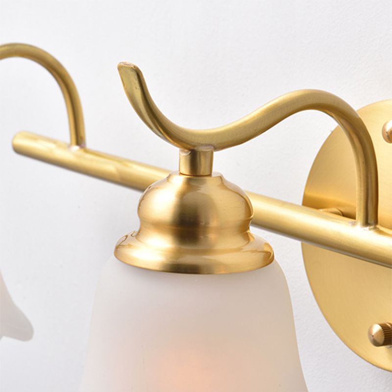 Ray Applique Murale Fleur Moderne, Métal/Verre, Or, Salle de Bain - Neutralighting