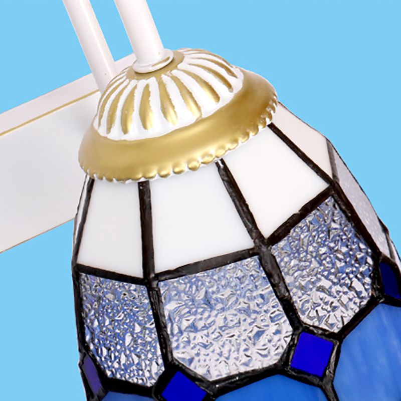 Tiffany Applique Murale de Vanité Fleur Tiffany, Verre/Métal, Chambre - Neutralighting
