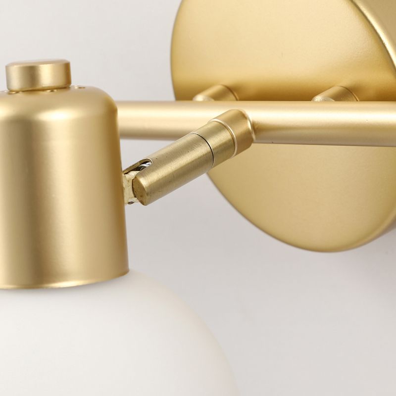 Valentina Applique Murale Globe Simple, Métal/Verre, Doré, Chambre - Neutralighting