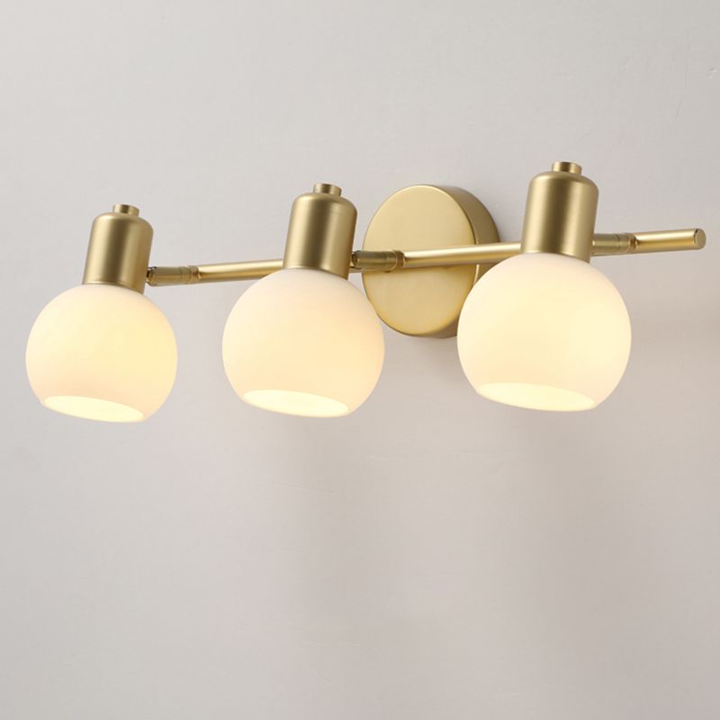 Valentina Applique Murale Globe Simple, Métal/Verre, Doré, Chambre - Neutralighting