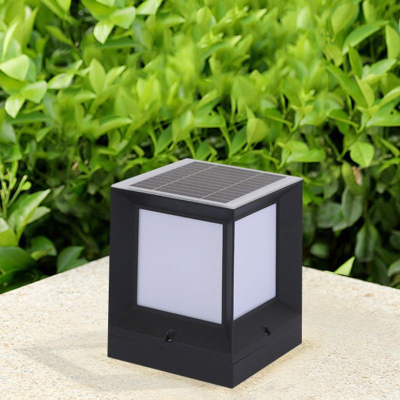 Ray Lampe Solaire de Poteau, Rectangle Simple, L 12/15/20/27/32CM