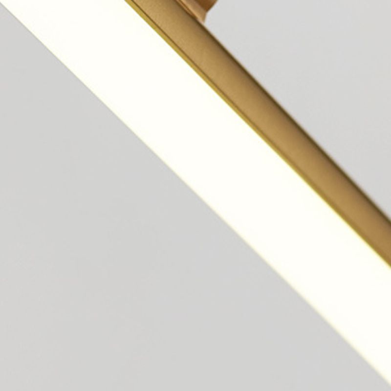 Tiffany Applique de Vanité Linéaire Moderne, Métal/Acrylique, Or, Salle de Bain - Neutralighting