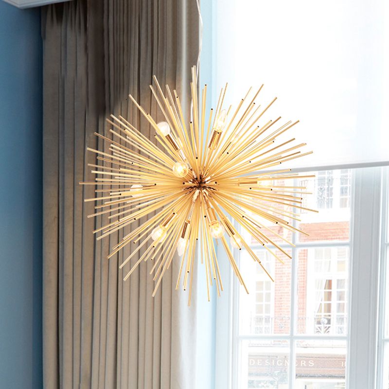 Valentina Design LED Suspension Or Métal Salle à manger Salon Chambre à coucher - Neutralighting