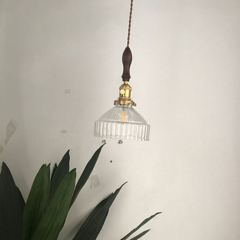 Arisha Vintage LED Suspension Laiton/Noire Verre Salle à Manger - Neutralighting