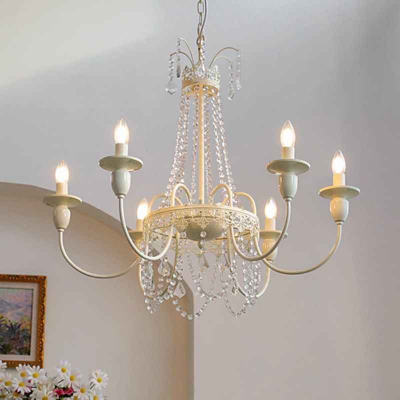 Sliva Lustre Lanterne Retro, Metal/Cristal, Blanc, Salon - Neutralighting