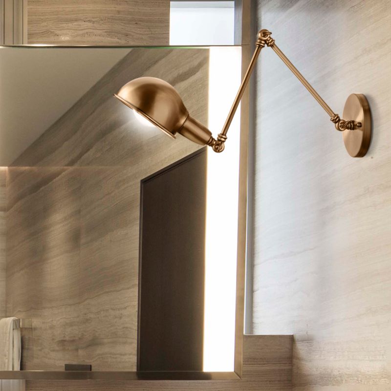 Epoch Applique Murale Vintage, Laiton/Chrome/Brass, Couloir