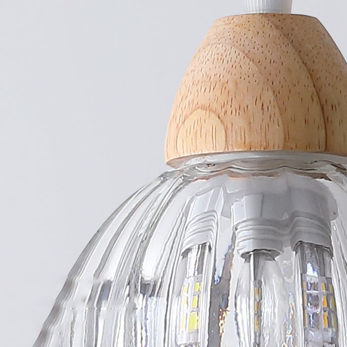 Arisha Applique Murale Fleur Moderne, Bois/Verre, Bois, Cuisine/Couloir - Neutralighting