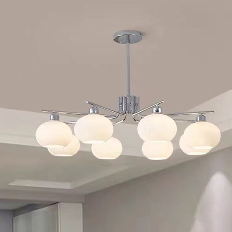 Valentina Lustre Dôme Nordique, Metal/Verre, Laiton/Nickel, Chambre - Neutralighting