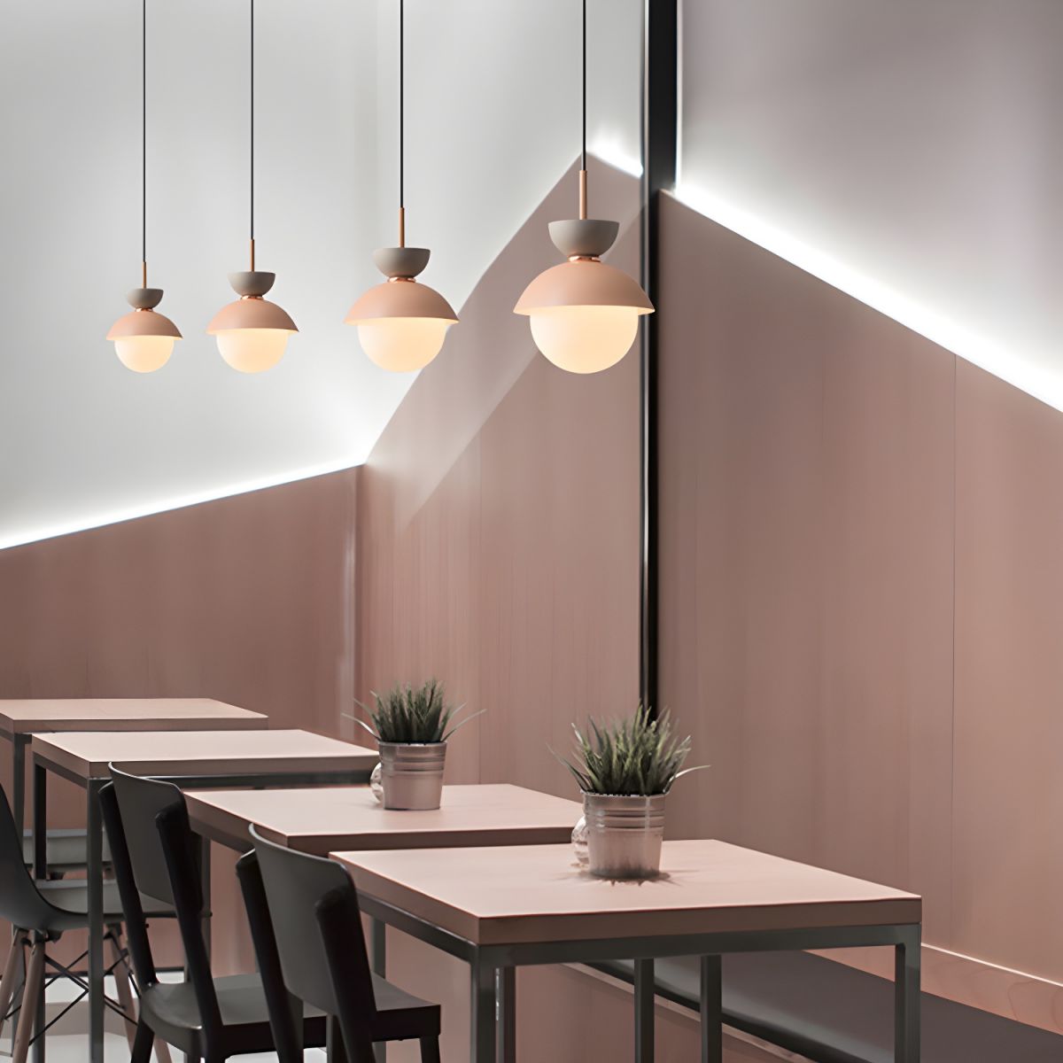 Arisha LED Coloré Métal Suspension Chambre à Coucher Salon - Neutralighting