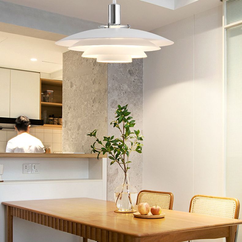 Crains Suspension Bol Moderne, Métal, Blanc, Chambre - Neutralighting