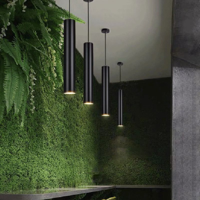 Yore Suspension Cylindre Moderne. Métal. Noir. Salon - Neutralighting